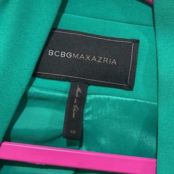 New BCBGMaxAzria Emerald Green Abree Blazer jacket - Picture 4 of 9